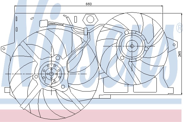 NISSENS Ventilátor, vízhűtő 85006_NIS