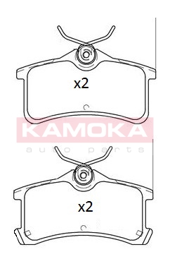 KAMOKA Hátsó fékbetét JQ101167_KAM