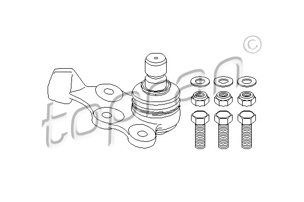 TOPRAN Lengőkar gömbfej 200506_TOP