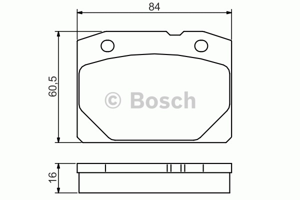 BOSCH Első fékbetét 0986495077_BOSCH