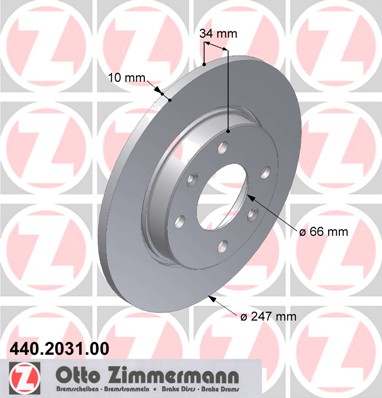 ZIMMERMANN Első féktárcsa 440.2031.00_ZIM