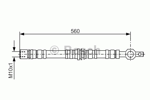BOSCH Gumifékcső 1987476496_BOSCH