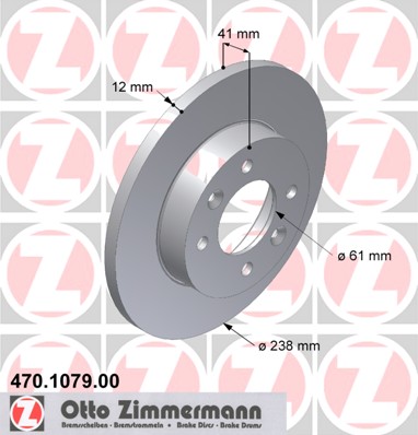 ZIMMERMANN Első féktárcsa 470.1079.00_ZIM