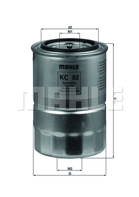 MAHLE Üzemanyagszűrő KC82_MAHLE