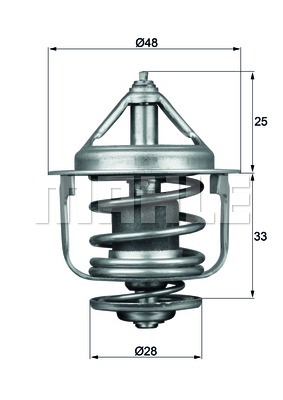 MAHLE Termosztát TX8777_MAHLE