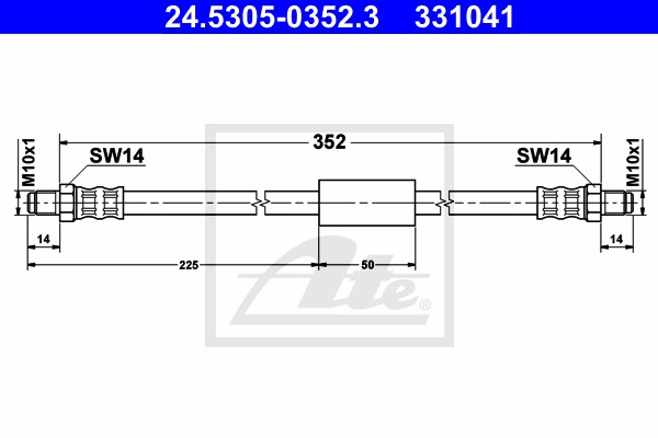 ATE Gumifékcső 24.5305-0352.3_ATE