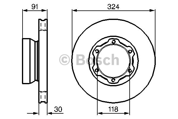 BOSCH Első féktárcsa 0986478457_BOSCH