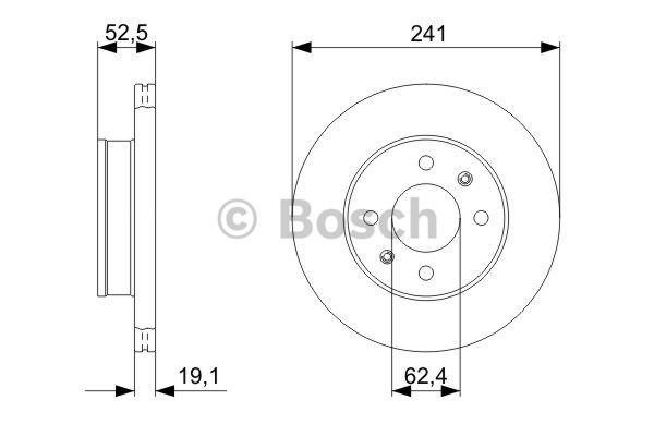 BOSCH Féktárcsa, mind 0986479289_BOSCH