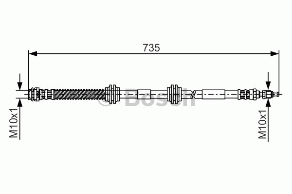 BOSCH Gumifékcső 1987481174_BOSCH