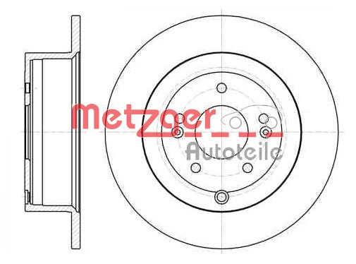 METZGER Hátsó féktárcsa 61106.00_METZ