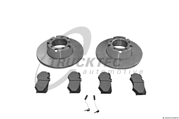 TRUCKTEC Féktárcsa + fékbetét 02.35.188
