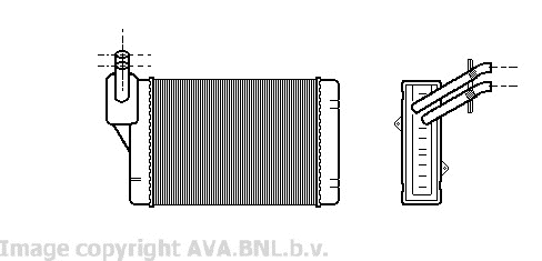 AVA Fűtőradiátor VW6069