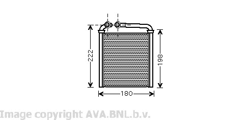 AVA Fűtőradiátor VW6256