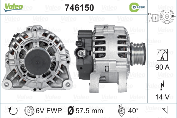 VALEO 746150_VALEO Generátor