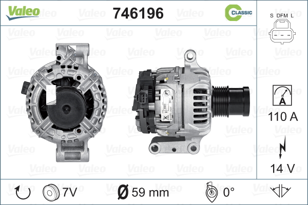 VALEO Generátor 746196_VALEO