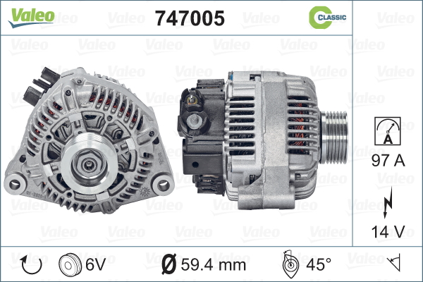 VALEO Generátor 747005_VALEO