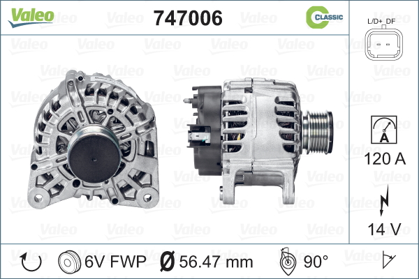 VALEO Generátor 747006_VALEO