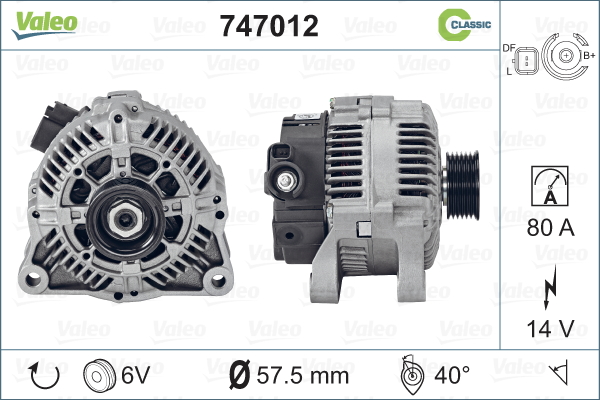 VALEO Generátor 747012_VALEO