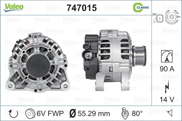 VALEO Generátor 747015_VALEO