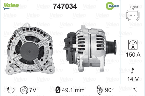 VALEO Generátor 747034_VALEO