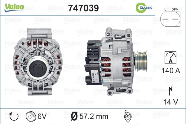 VALEO Generátor 747039_VALEO