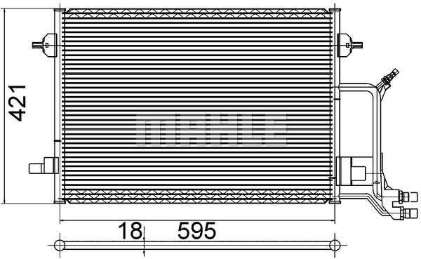 MAHLE Klímahűtő AC255001S_MAHLE