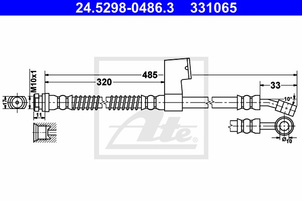 ATE Gumifékcső 24.5298-0486.3_ATE