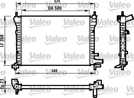 VALEO Vízhűtő 731617_VALEO