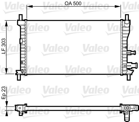 VALEO Vízhűtő 731734_VALEO