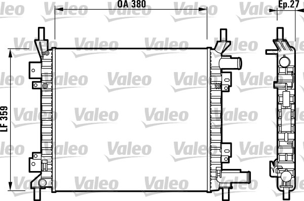 VALEO Vízhűtő AB021A_VALEO