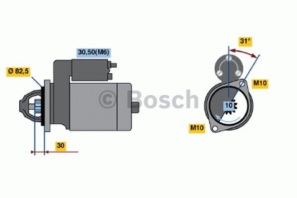 BOSCH Önindító 0001109250_BOSCH