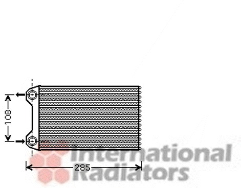 VAN WEZEL Fűtőradiátor 03006254_VW