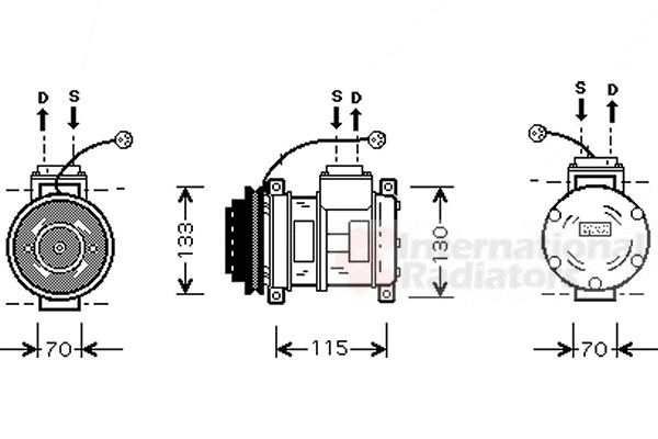 VAN WEZEL Klímakompresszor 0600K065_VW