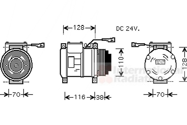 VAN WEZEL Klímakompresszor 2800K072_VW