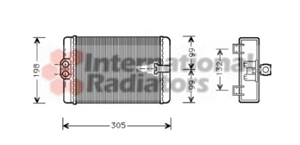 VAN WEZEL Fűtőradiátor 30006186_VW