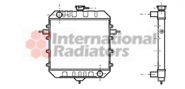 VAN WEZEL Vízhűtő 37002033_VW