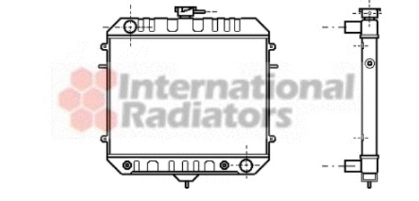 VAN WEZEL Vízhűtő 37002035_VW