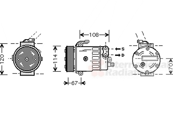 VAN WEZEL Klímakompresszor 3700K319_VW