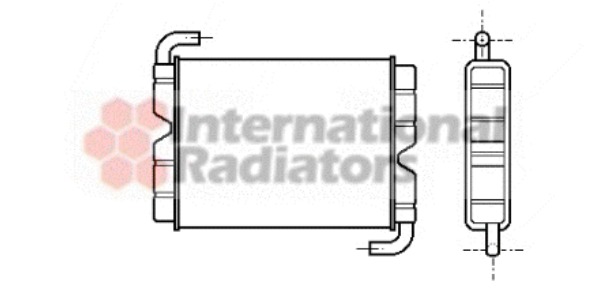 VAN WEZEL Fűtőradiátor 46006006_VW