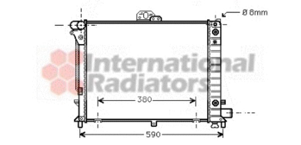 VAN WEZEL Vízhűtő 47002046_VW