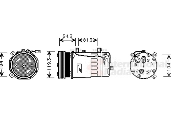 VAN WEZEL Klímakompresszor 5800K280_VW