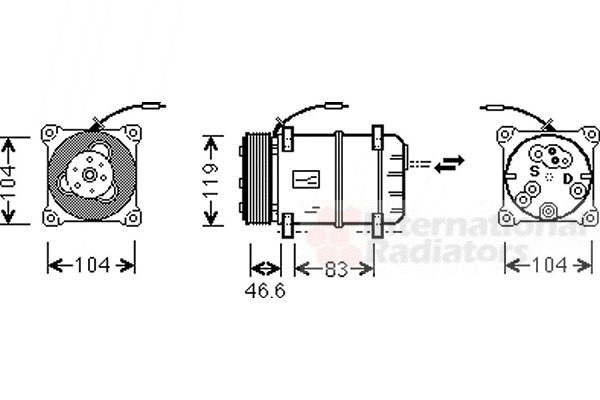 VAN WEZEL Klímakompresszor 5900K057_VW