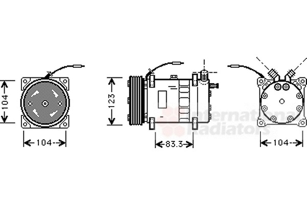 VAN WEZEL Klímakompresszor 5900K102_VW