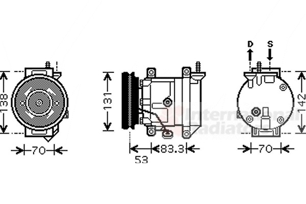 VAN WEZEL Klímakompresszor 8100K080_VW