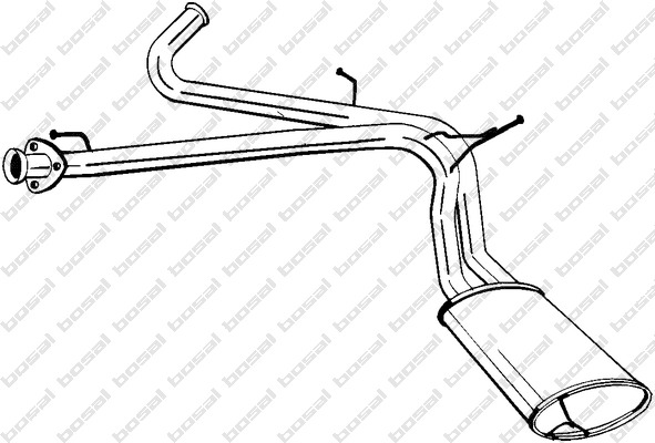 BOSAL Kipufogódob, hátsó 282-229_BOSAL