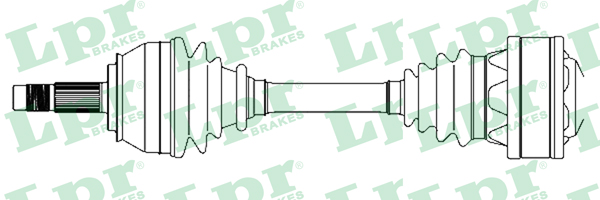 LPR Féltengely, komplett DS28059_LPR