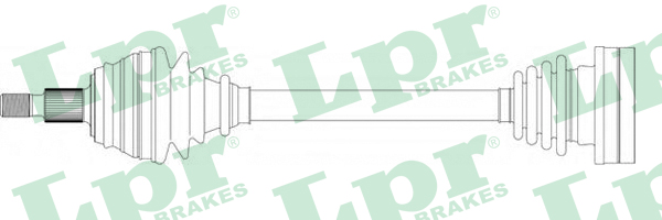 LPR Féltengely, komplett DS51014_LPR