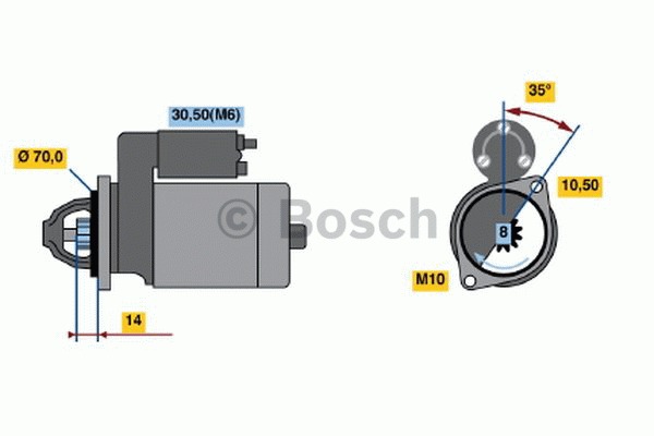 BOSCH Önindító 0001107038_BOSCH