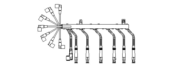 BREMI 238L100_BRE Gyújtókábel készlet