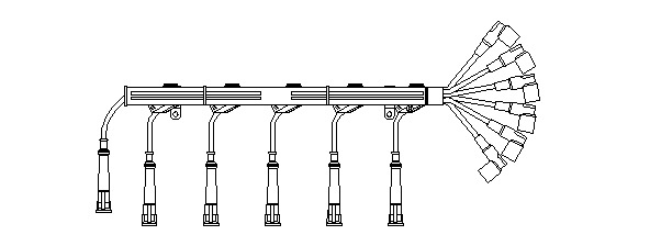 BREMI Gyújtókábel készlet 520/100_BRE